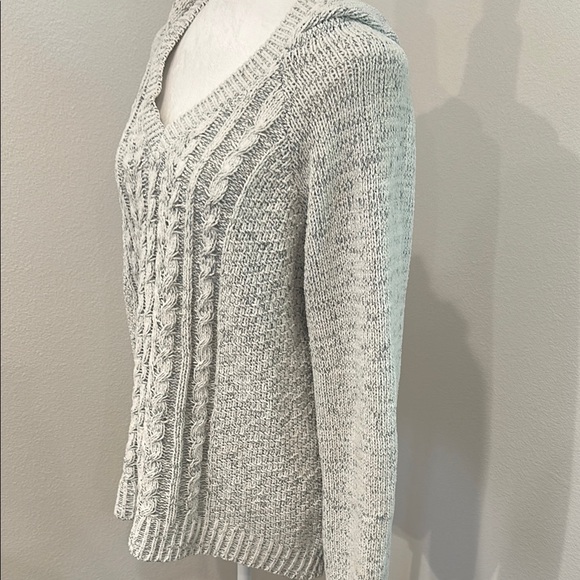 SO Women's Gray Cable Knit Sweater - Picture 6 of 10